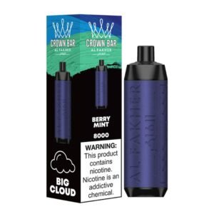 Al Fakher Crown Bar 8000 puffs berry mint