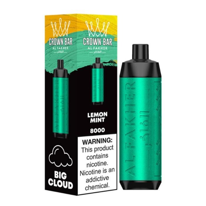 Al Fakher Crown Bar 8000 puffs lemon mint