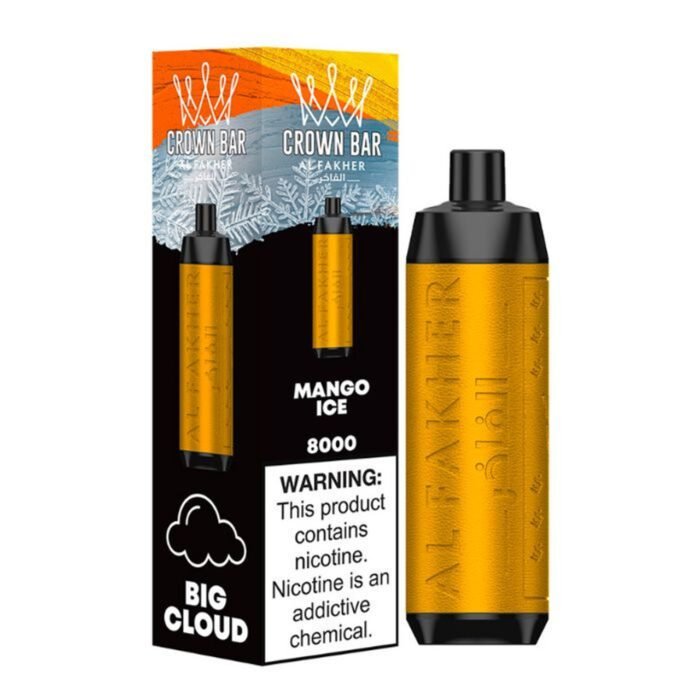 Al Fakher Crown Bar 8000 puffs mango ice