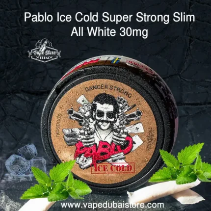 Pablo Ice Cold Super Strong Slim All White 30mg