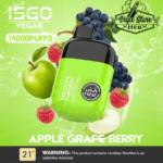 Isgo vegas 14000 puffs apple green berry