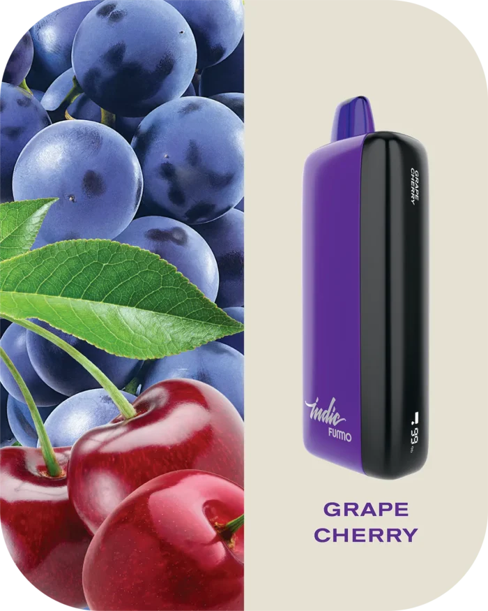 Fummo indic 12000 Puffs Disposable vape 20 grape cherry