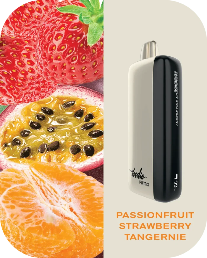 Fummo indic 12000 Puffs Disposable vape 20 passionfruit strawberry tangerine